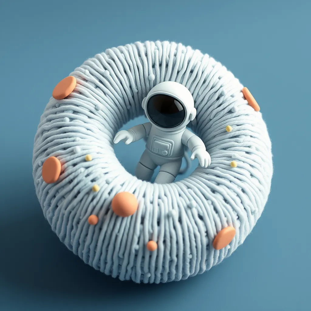 Nano Banana AI Art - Tiny astronaut exploring colorful planets, 3D clay render style Nano Banana style AI generated image: Tiny astronaut exploring colorful planets, 3D clay render style